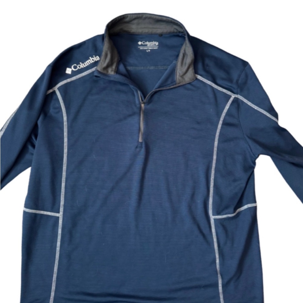 Columbia Navy Quarter-Zip Pullover